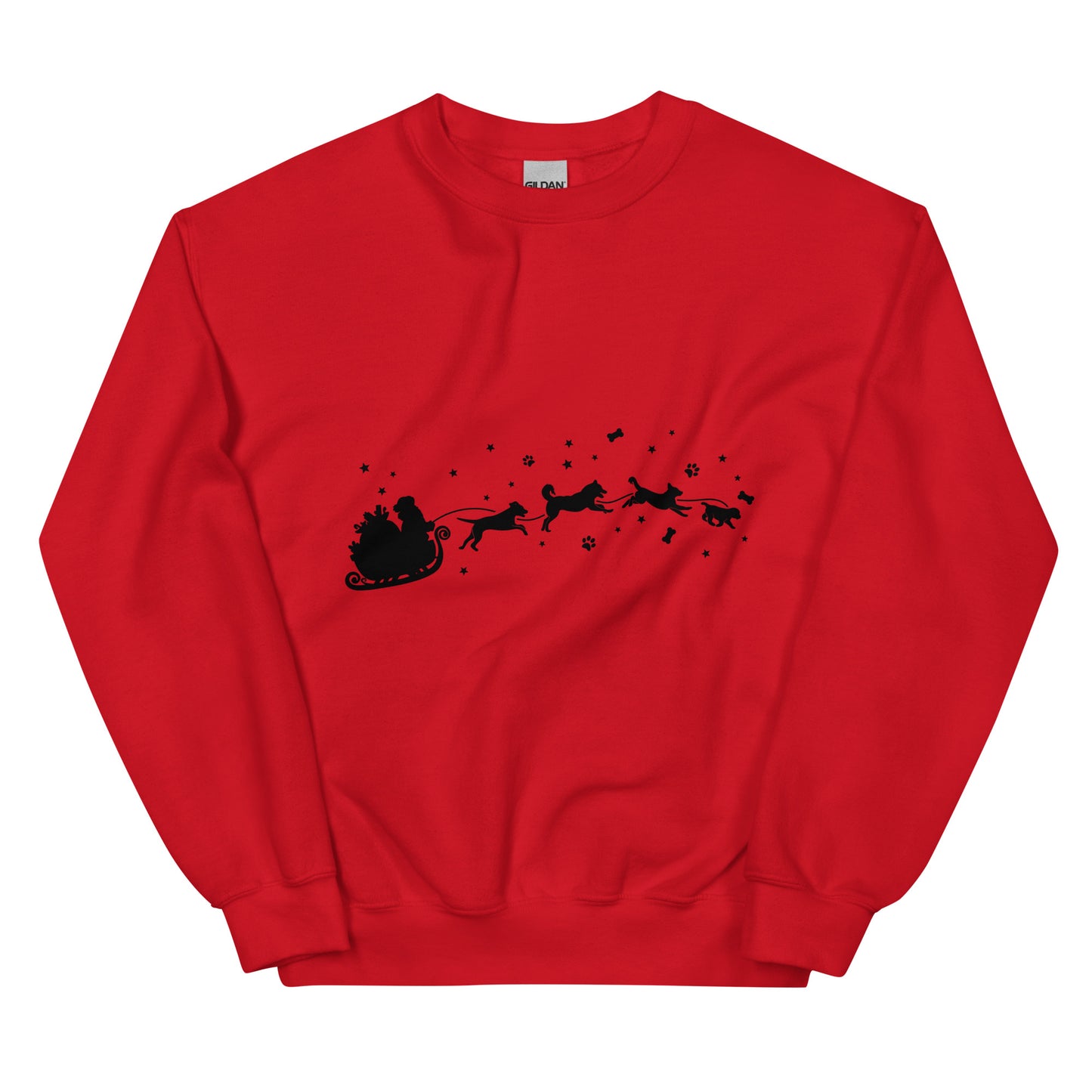 Santa's Puppy Sleigh Unisex Sweatshirt
