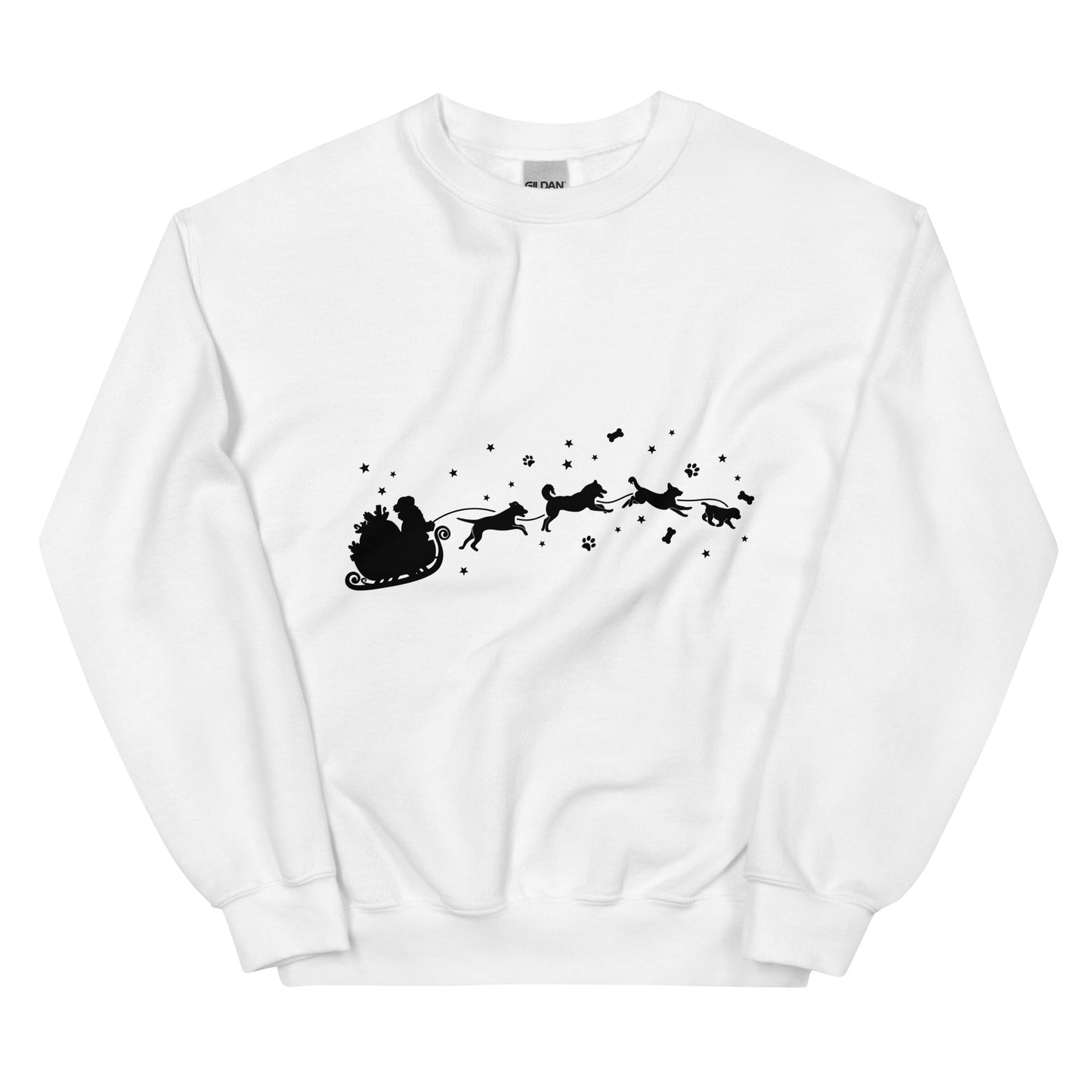 Santa's Puppy Sleigh Unisex Sweatshirt