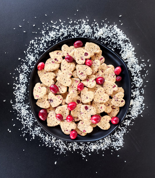 Winter Coconut & Cranberry Biscuits