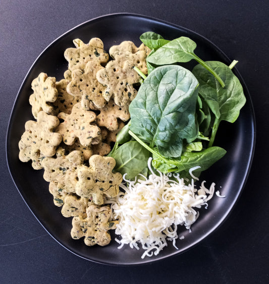 Irish Wolfhounder Biscuits in shamrock shapes.