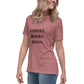 Coffee. Books. Dogs. Women's Relaxed T-Shirt