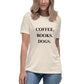 Coffee. Books. Dogs. Women's Relaxed T-Shirt